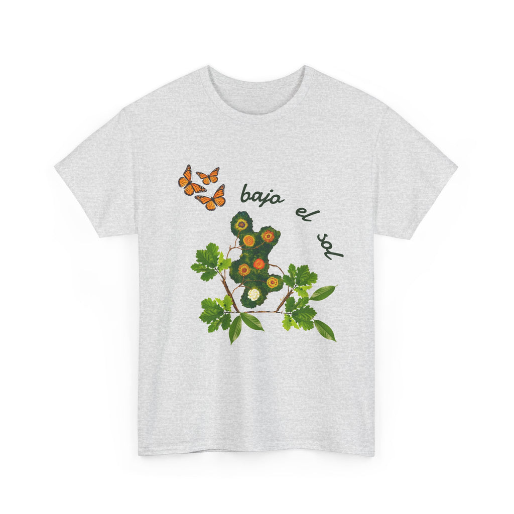 Floral Cactus & Butterflies Tee — "bajo el sol"