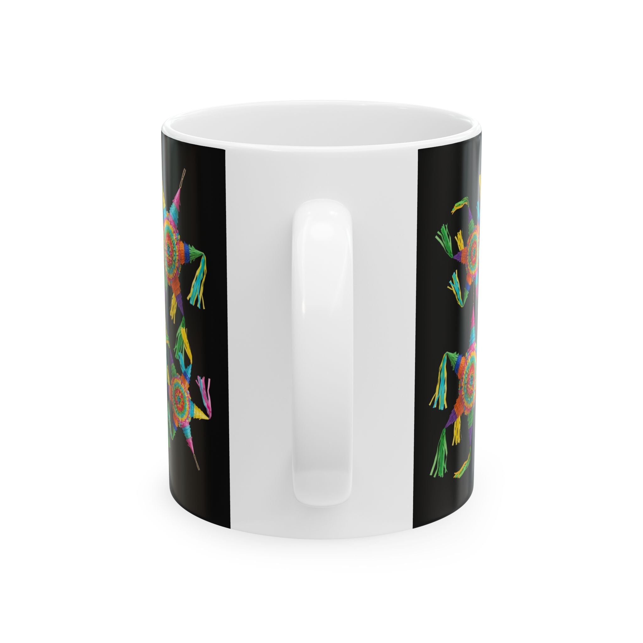 Mexico Alegría y Fiesta Mug — Colorful Piñata Ceramic Coffee Cup (11oz, 15oz)