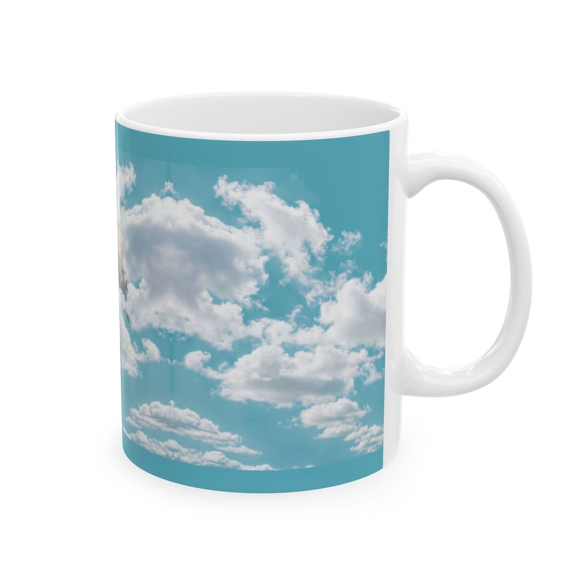 Angel in the Clouds Ceramic Mug — Heavenly Cloudscape Coffee Cup (11oz, 15oz)
