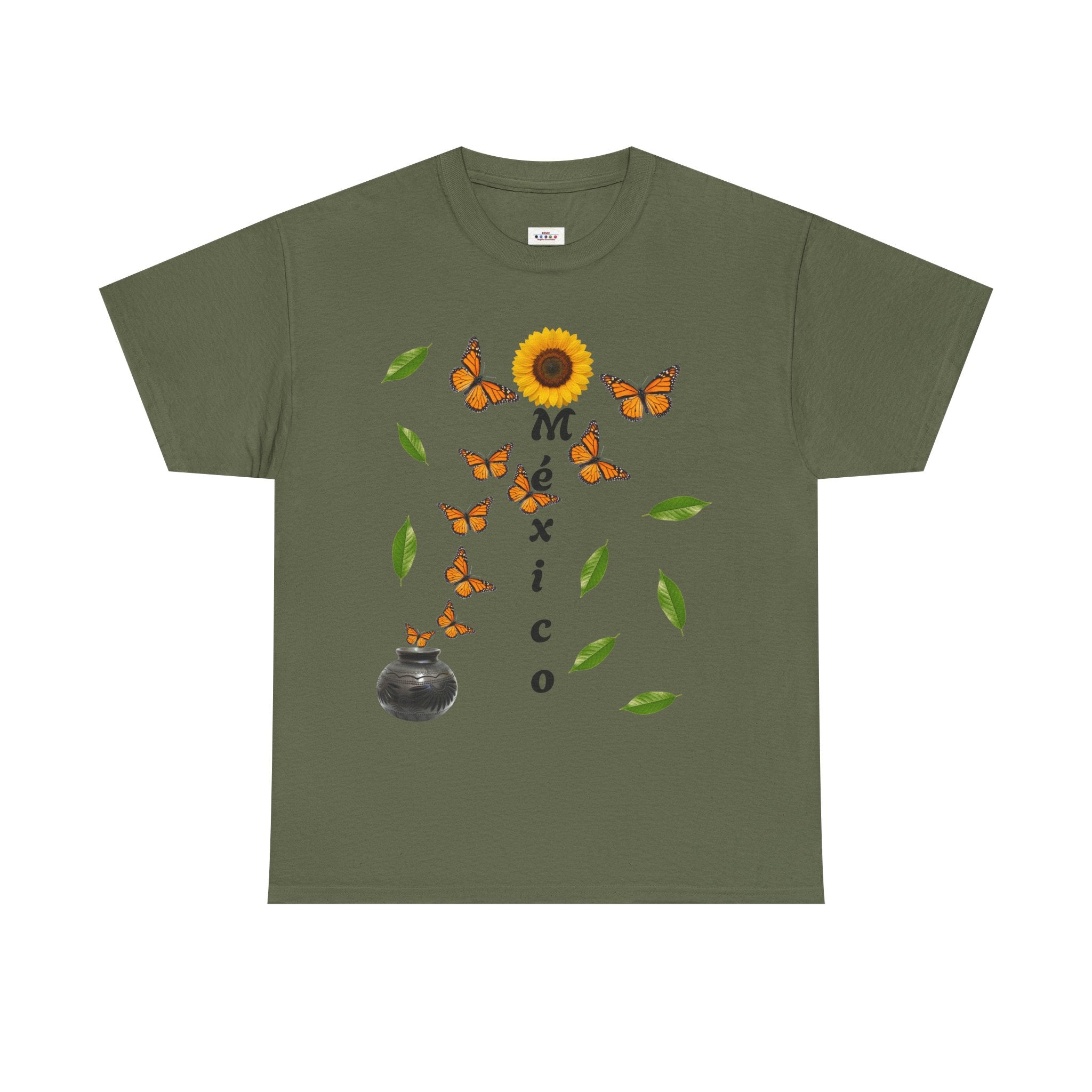 Mexico Monarch Butterfly Sunflower T‑Shirt