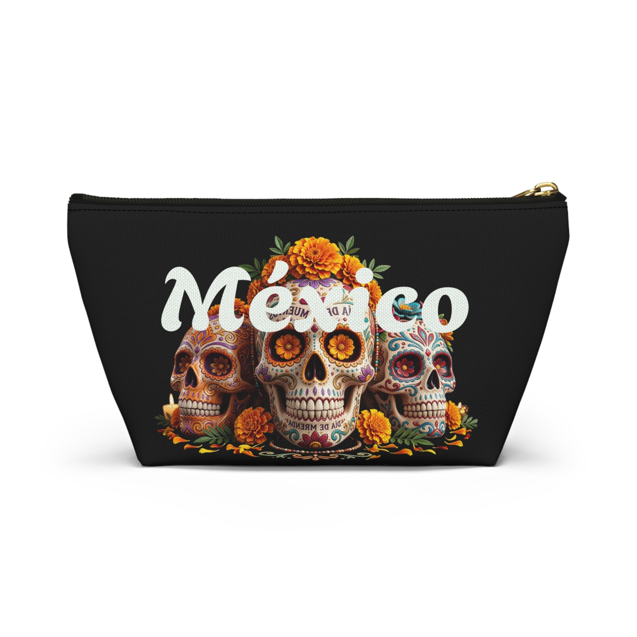 Mexico Day of the Dead Sugar Skull Accessory Pouch