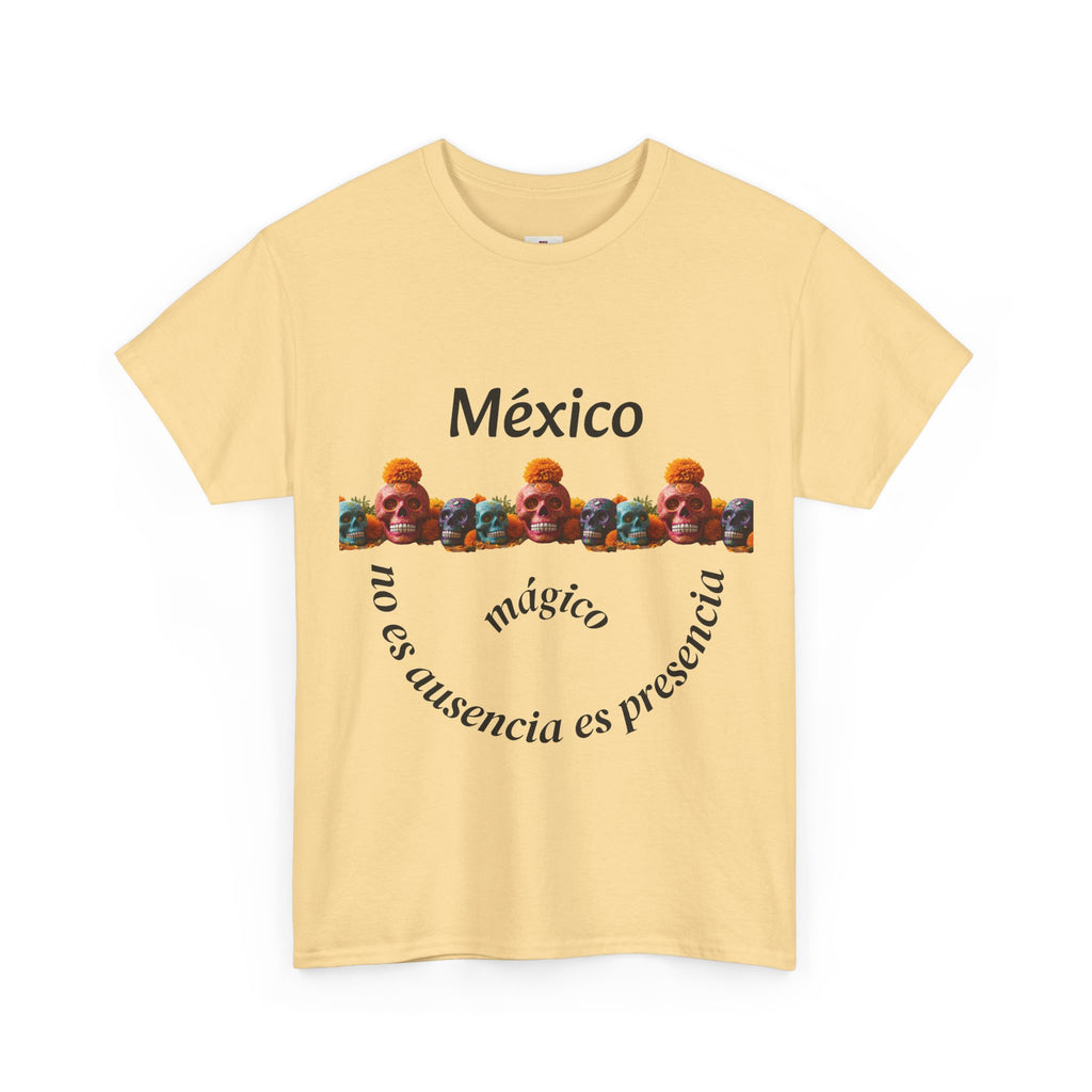 México Mágico Tee - "no es ausencia es presencia" Día de Muertos Tribute T-Shirt