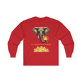 Elephant & Sun Long Sleeve Tee — "la sabiduría se refleja" Inspirational Graphic Shirt