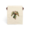 Angel Harvest Canvas Lunch Bag with Strap — Vintage Guardian Carrying Fruit