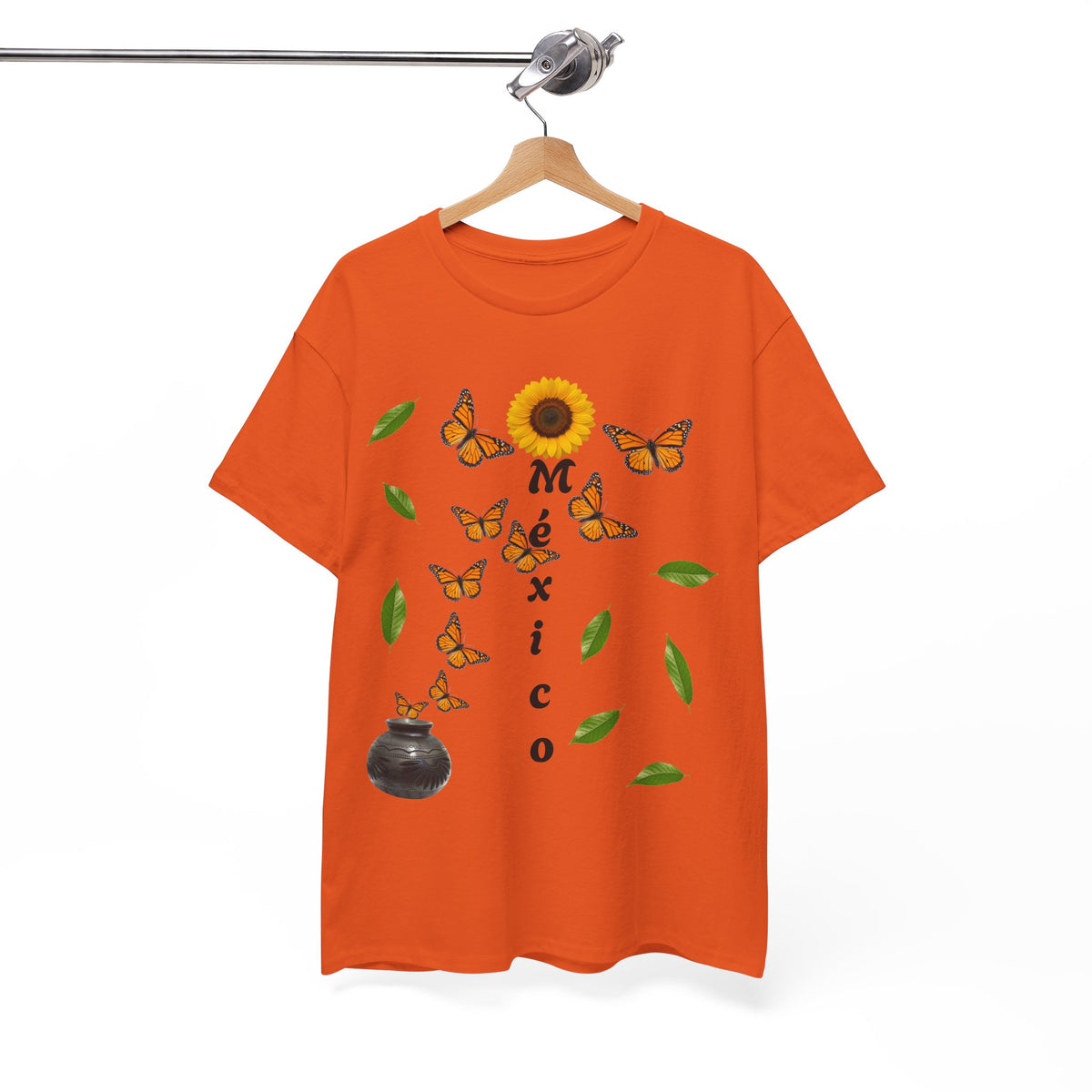 Mexico Monarch Butterfly Sunflower T‑Shirt