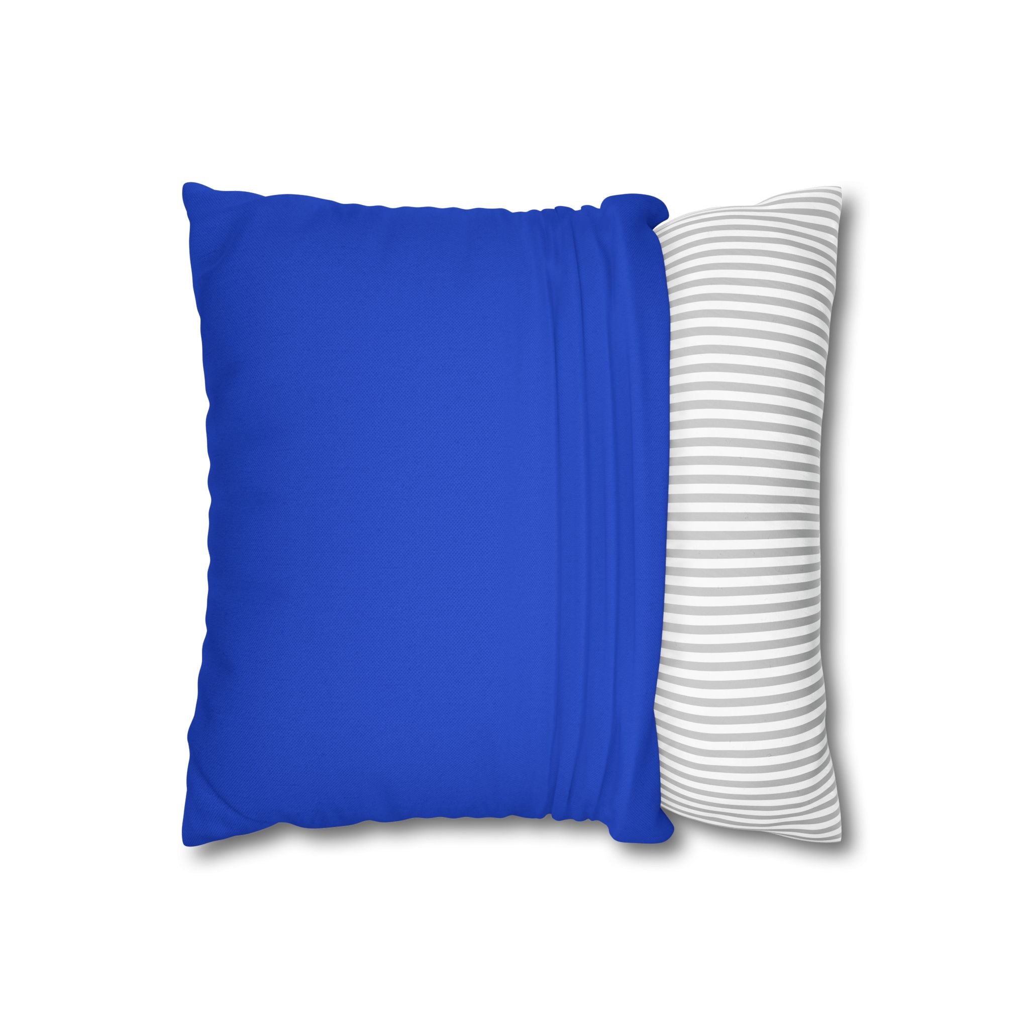 Solo Funda, no incluye relleno. Solid Royal Blue Square Pillowcase — Polyester Decorative Throw Pillow Cover