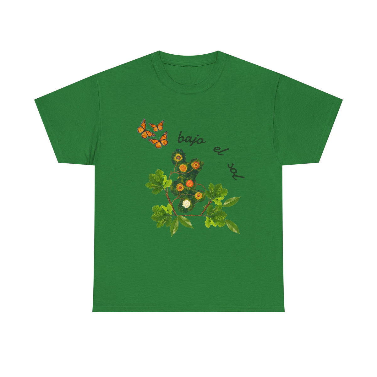Floral Cactus & Butterflies Tee — "bajo el sol"