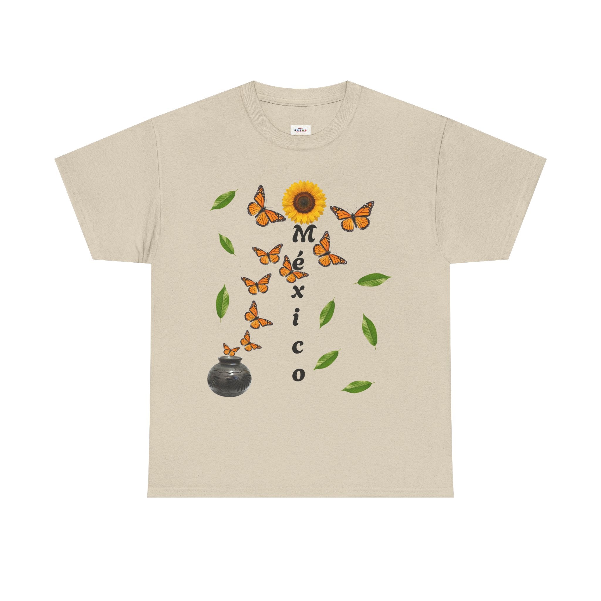 Mexico Monarch Butterfly Sunflower T‑Shirt