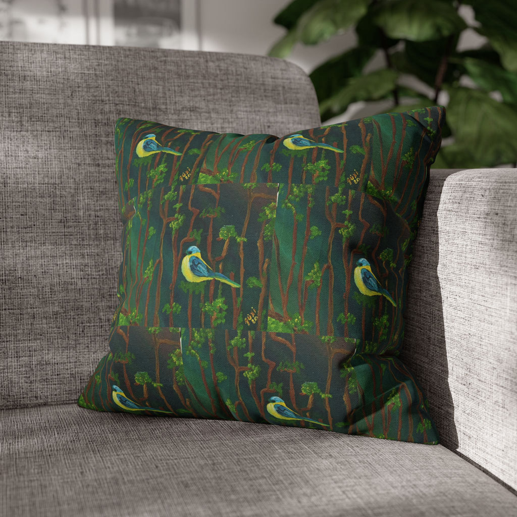 Solo Funda, no incluye relleno. Solid Olive Green Square Pillowcase — Spun Polyester Decorative Throw Pillow Cover