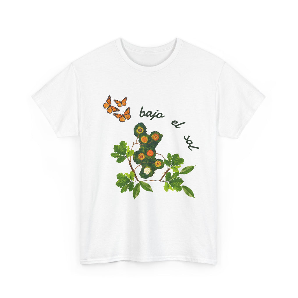 Floral Cactus & Butterflies Tee — "bajo el sol"