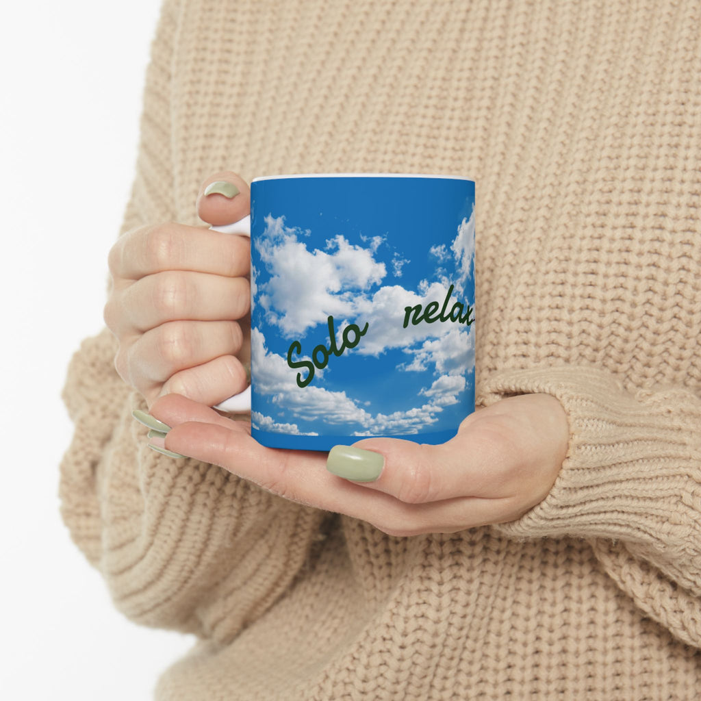 Taza de céramica 11oz. Relax colibrí
