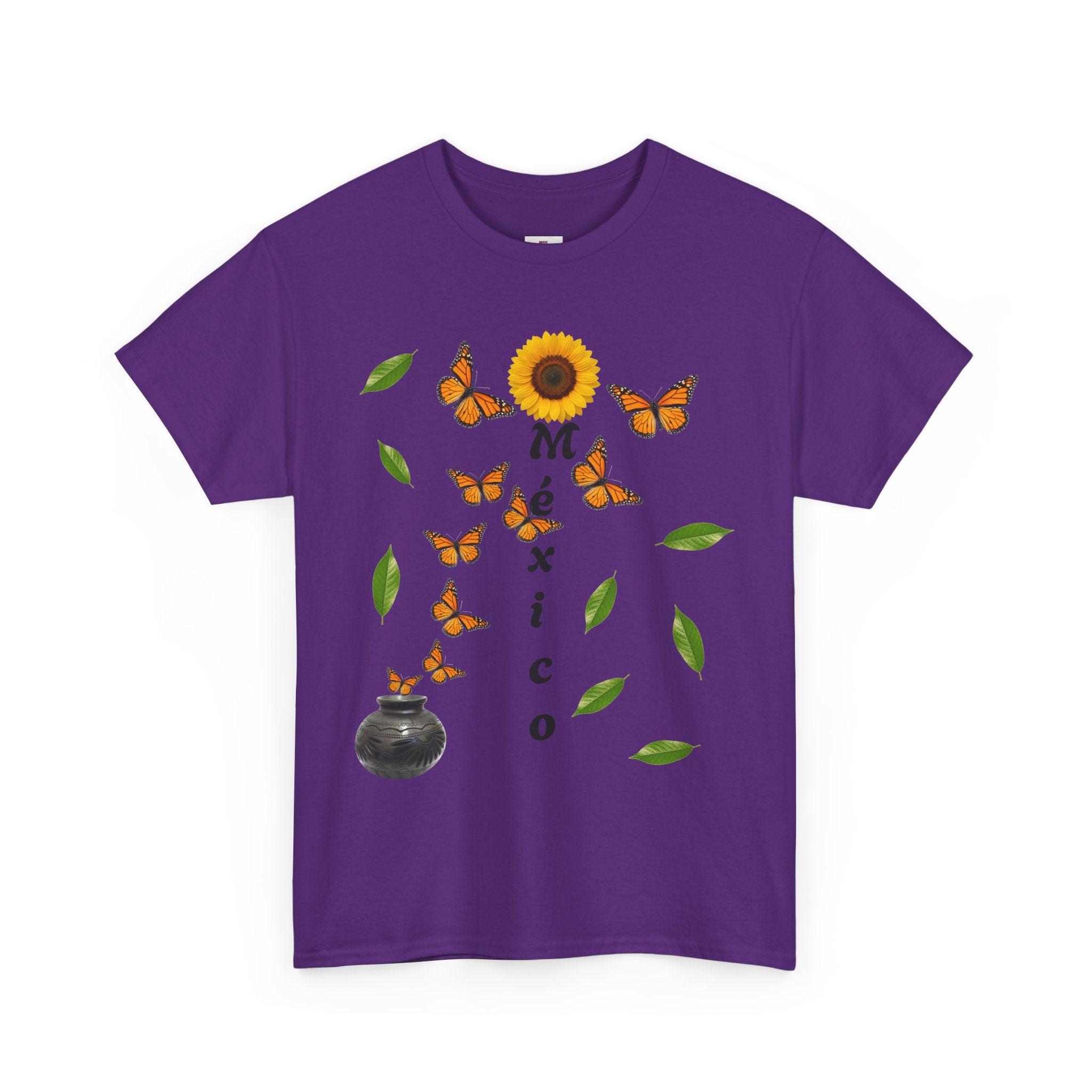 Mexico Monarch Butterfly Sunflower T‑Shirt