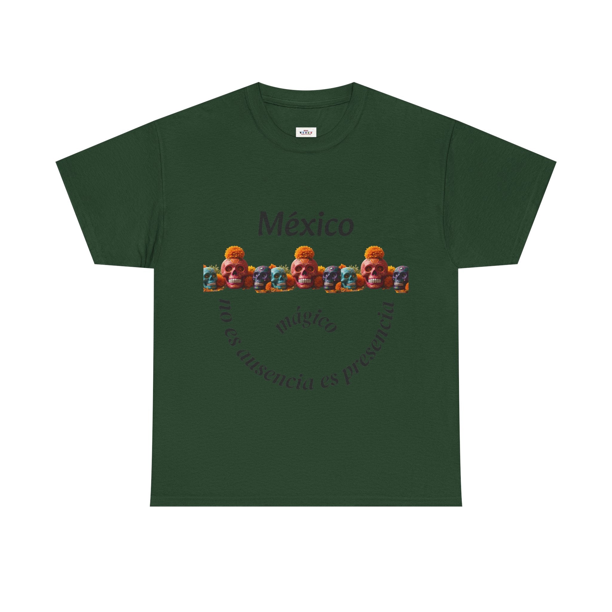 México Mágico Tee - "no es ausencia es presencia" Día de Muertos Tribute T-Shirt