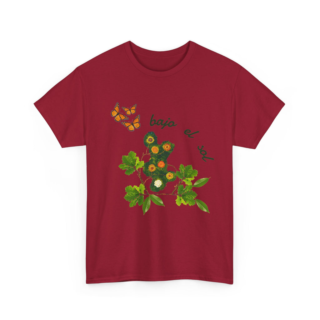 Floral Cactus & Butterflies Tee — "bajo el sol"