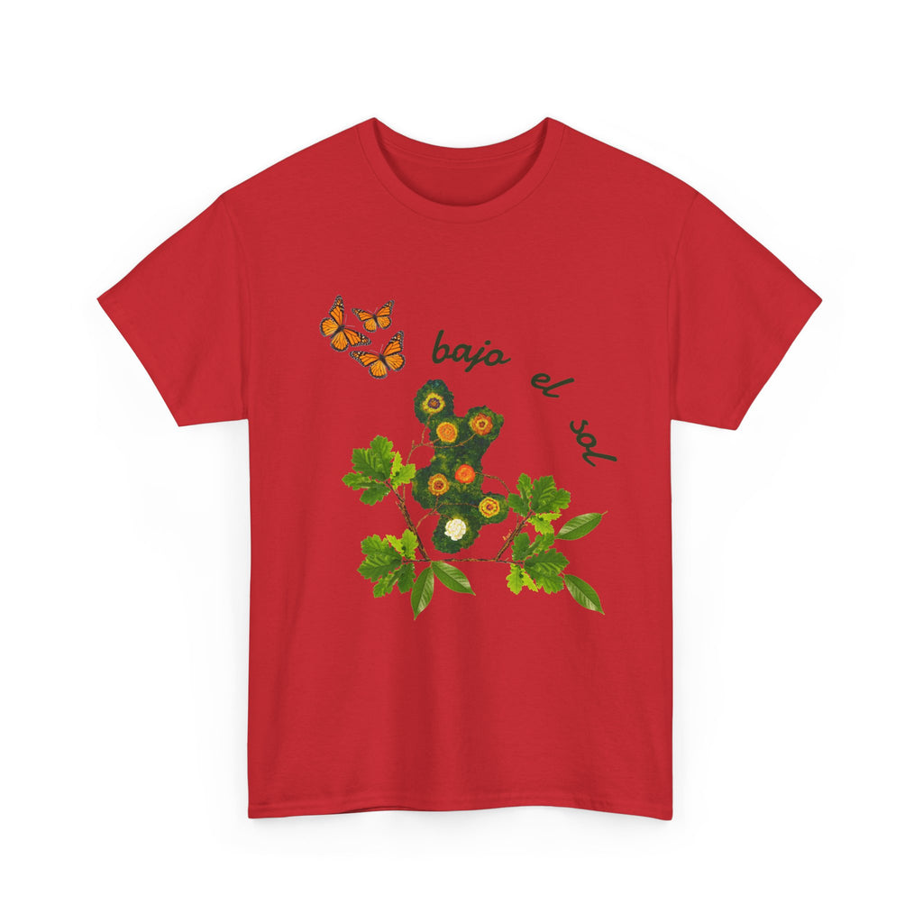 Floral Cactus & Butterflies Tee — "bajo el sol"