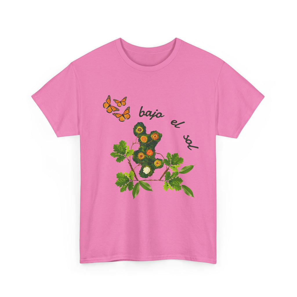 Floral Cactus & Butterflies Tee — "bajo el sol"
