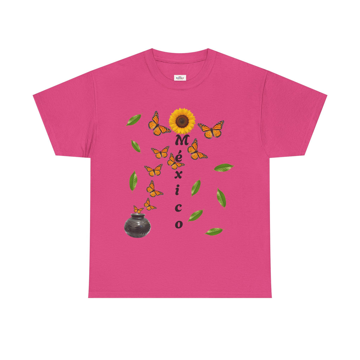 Mexico Monarch Butterfly Sunflower T‑Shirt
