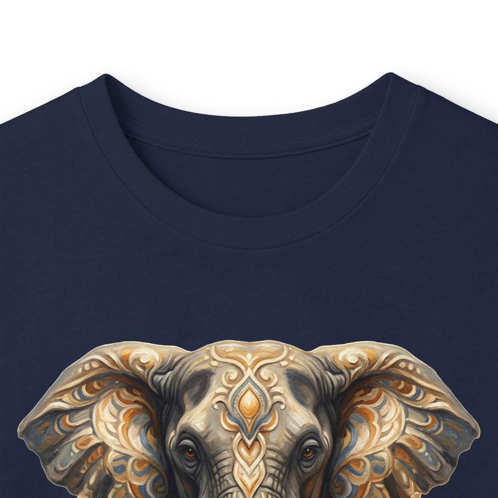 Elephant & Sun Long Sleeve Tee — "la sabiduría se refleja" Inspirational Graphic Shirt