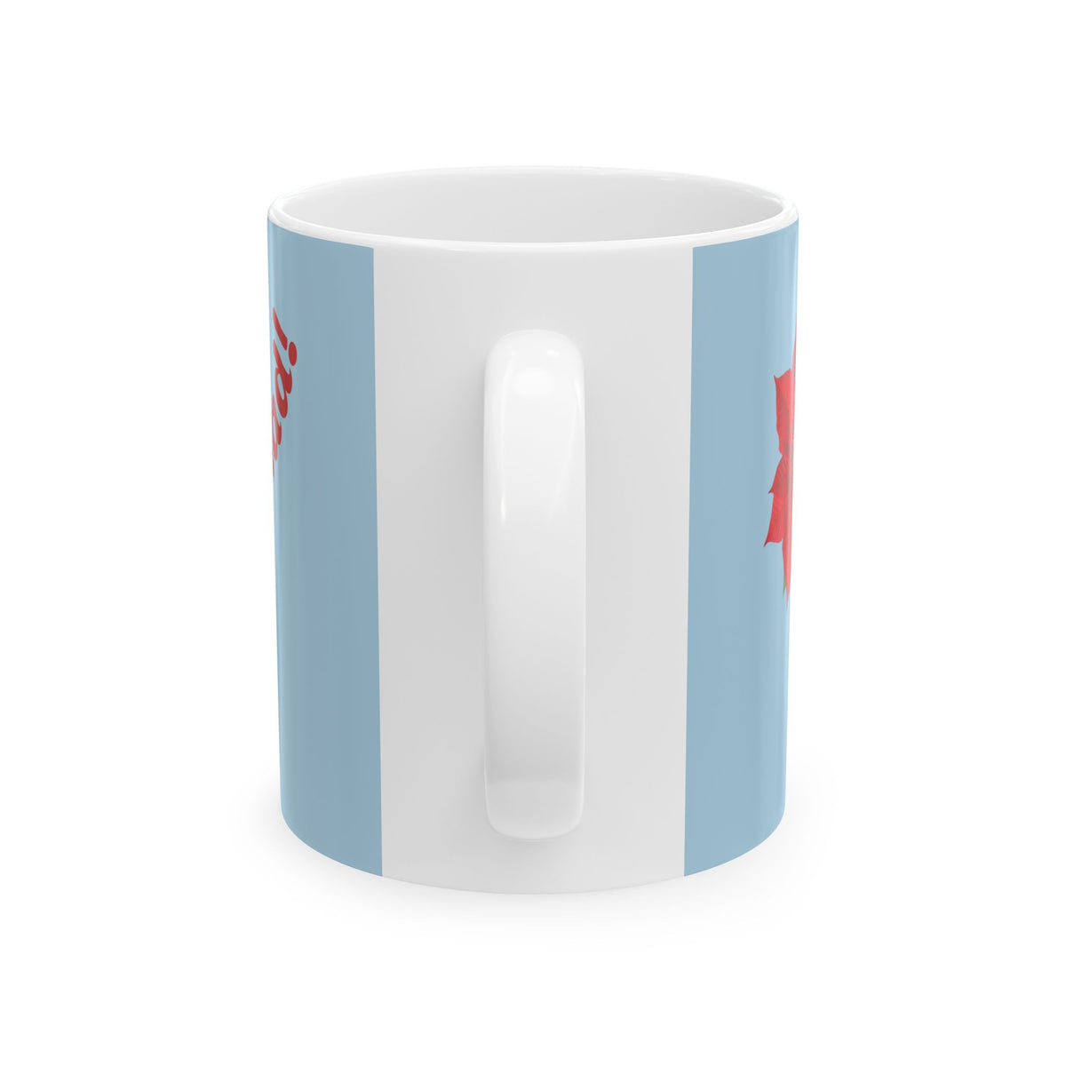 Vintage Cupid Angel Mug with Candy Heart — 'Feliz' Romantic Valentine Coffee Cup