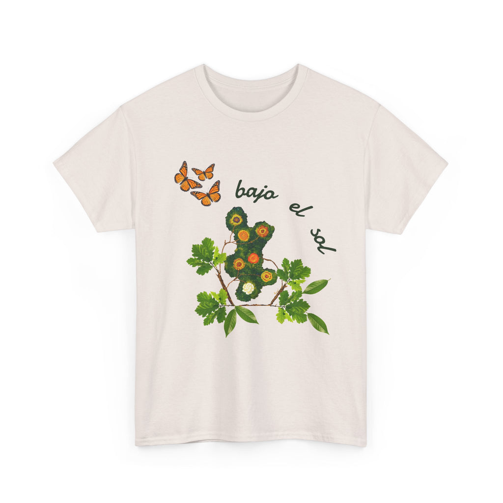 Floral Cactus & Butterflies Tee — "bajo el sol"