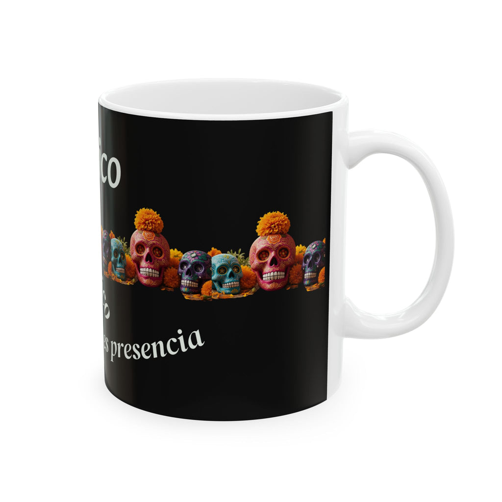 Mexico Mágico Ceramic Mug — Día de los Muertos Sugar Skulls Coffee Cup (11oz & 15oz)