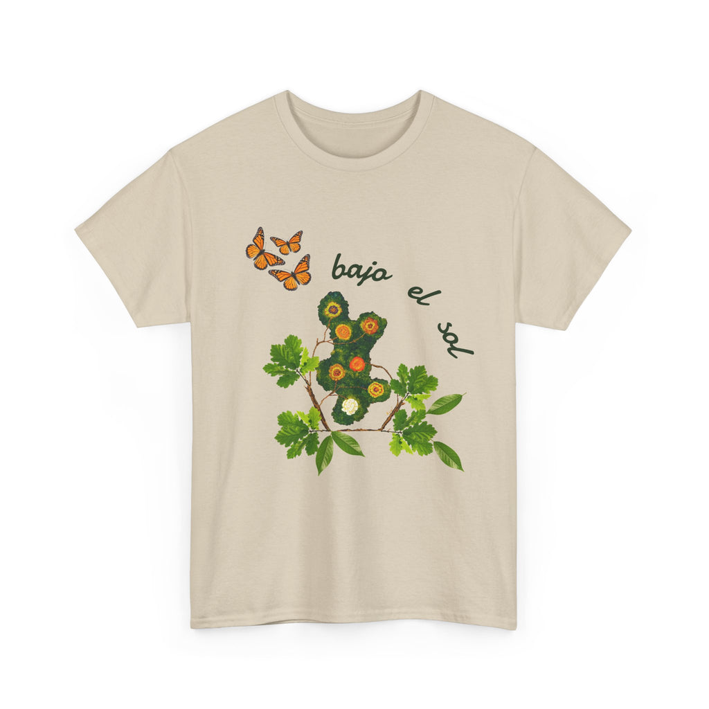 Floral Cactus & Butterflies Tee — "bajo el sol"