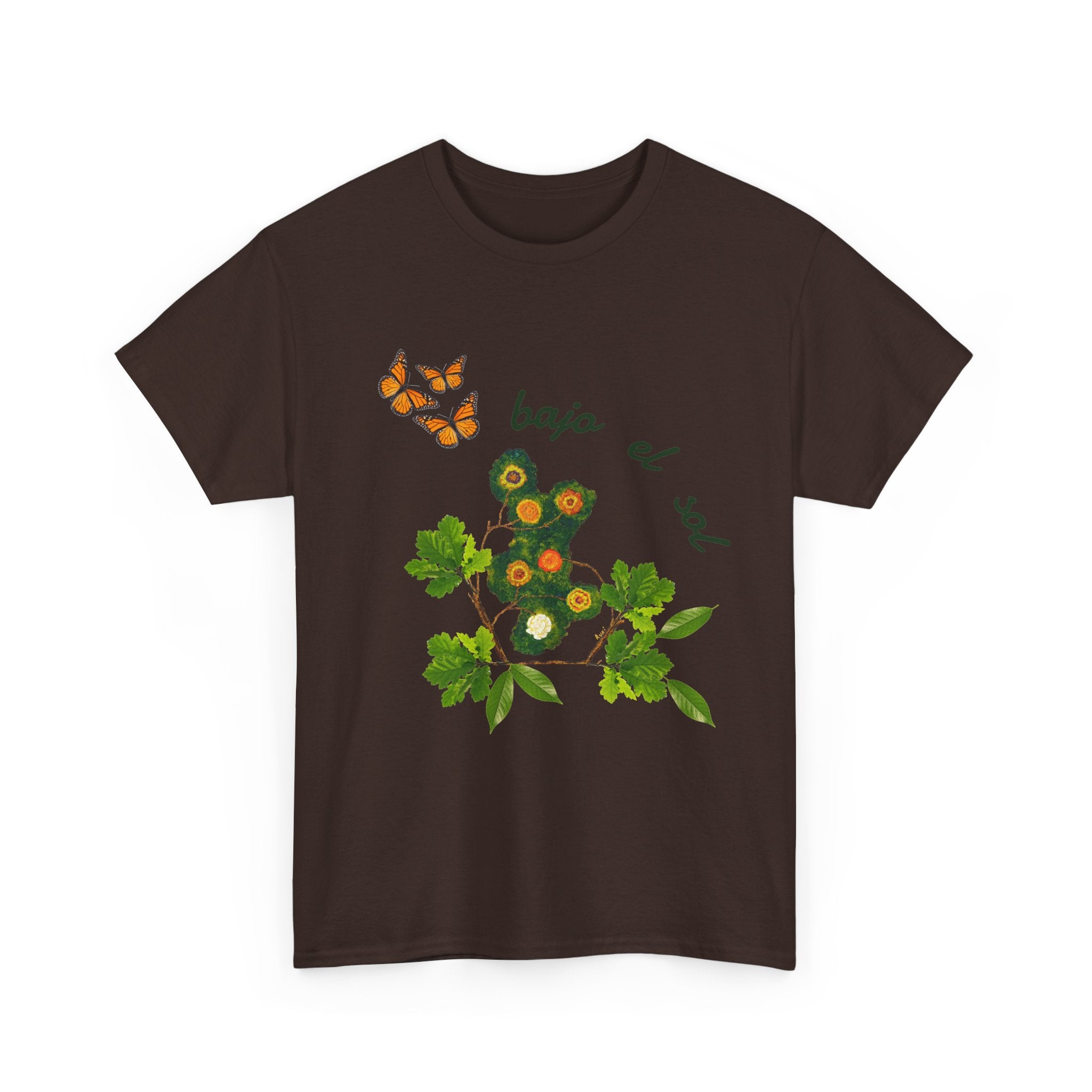 Floral Cactus & Butterflies Tee — "bajo el sol"