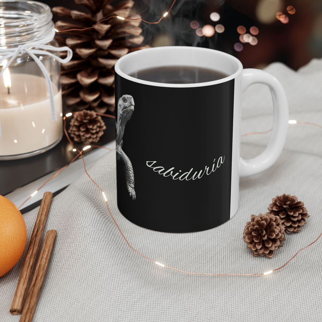 Tortoise Ceramic Mug — Realistic Turtle Art Coffee Cup (11oz & 15oz)