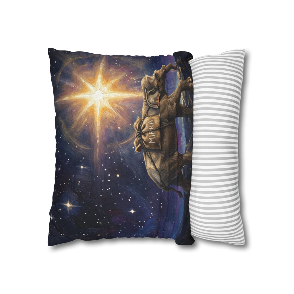 Elephant Starry Night Throw Pillowcase — Spiritual Nativity Accent Cushion