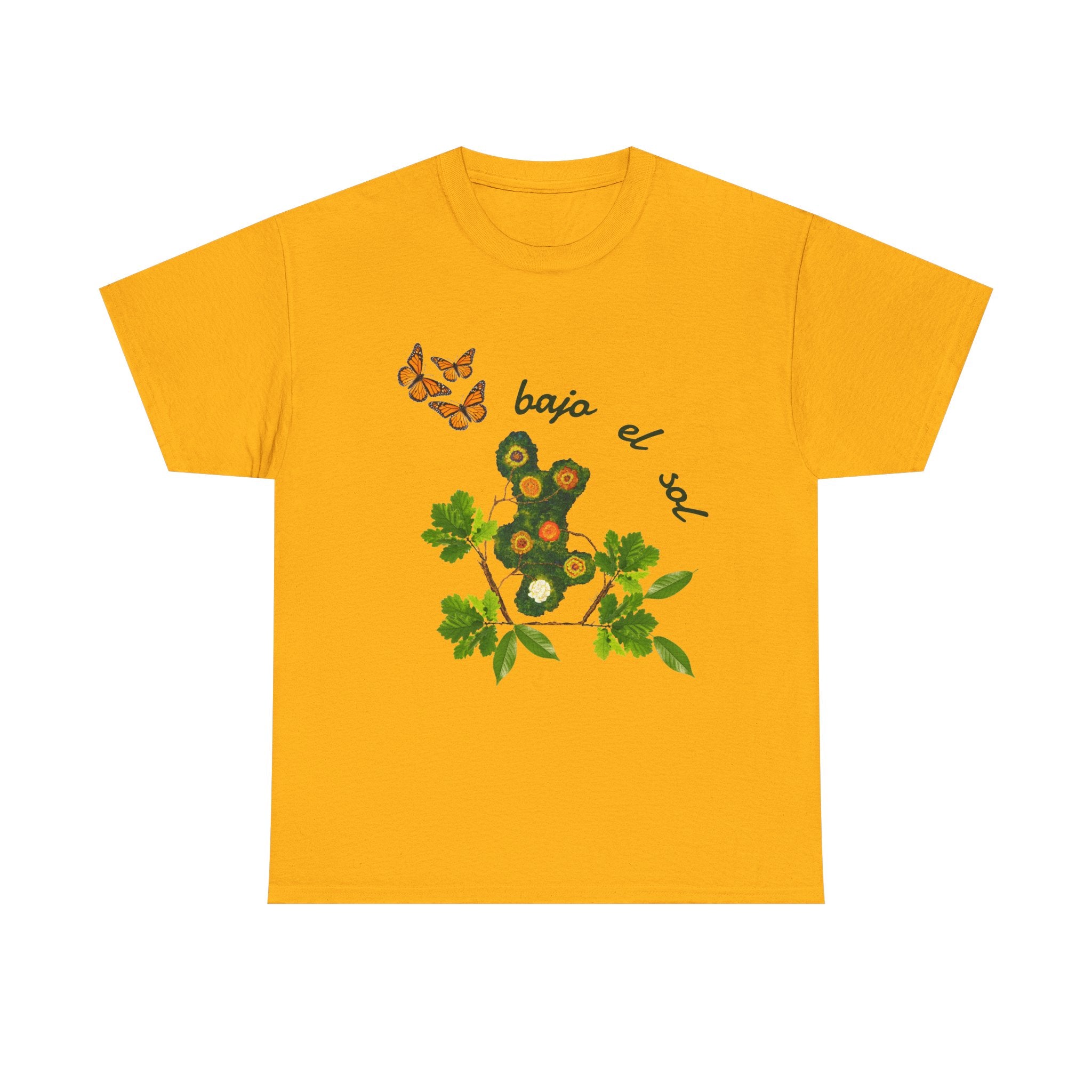 Floral Cactus & Butterflies Tee — "bajo el sol"