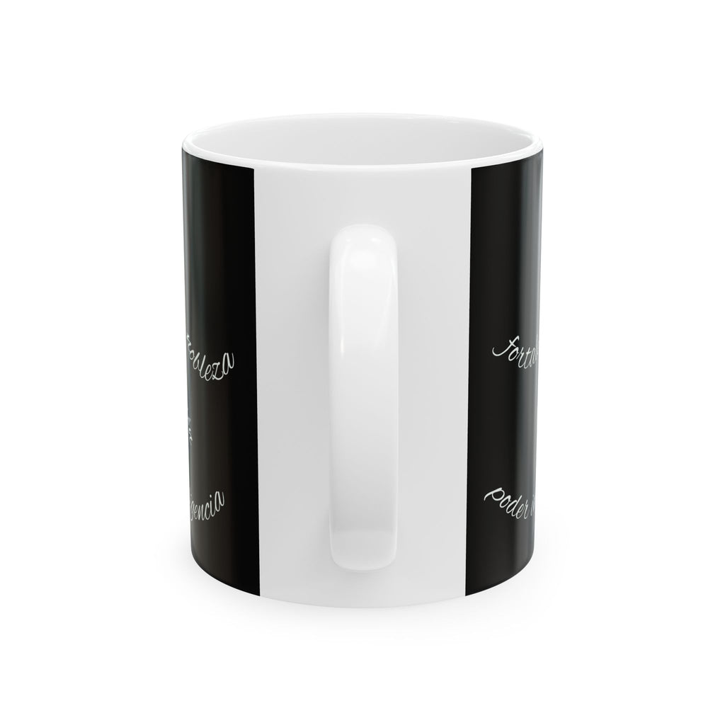 Owl Flight Ceramic Mug — Gothic Black Owl Coffee Cup (11oz, 15oz)