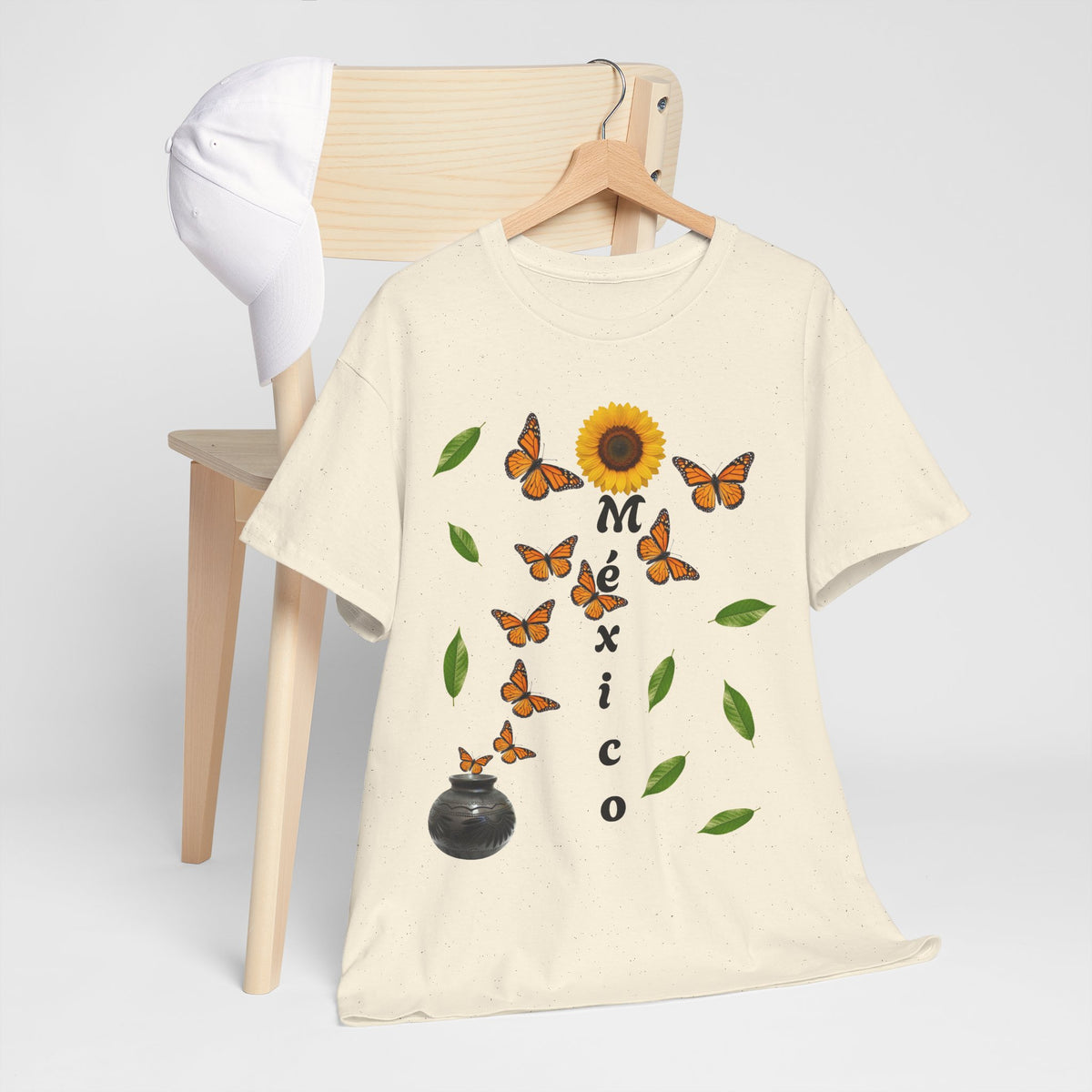 Mexico Monarch Butterfly Sunflower T‑Shirt