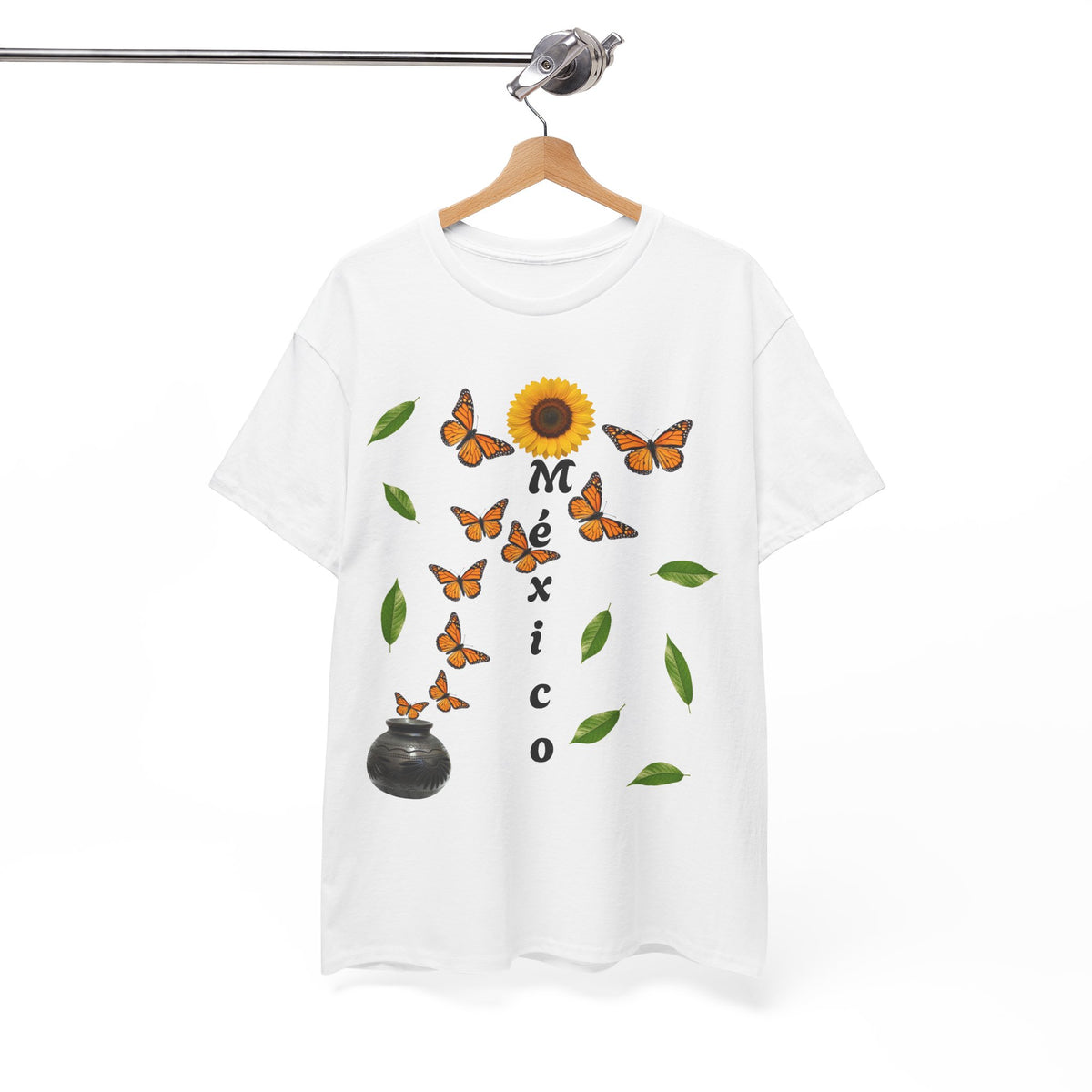 Mexico Monarch Butterfly Sunflower T‑Shirt