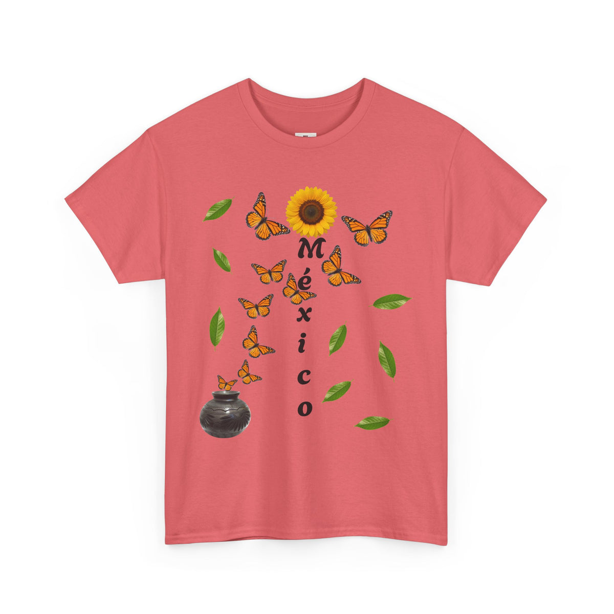 Mexico Monarch Butterfly Sunflower T‑Shirt