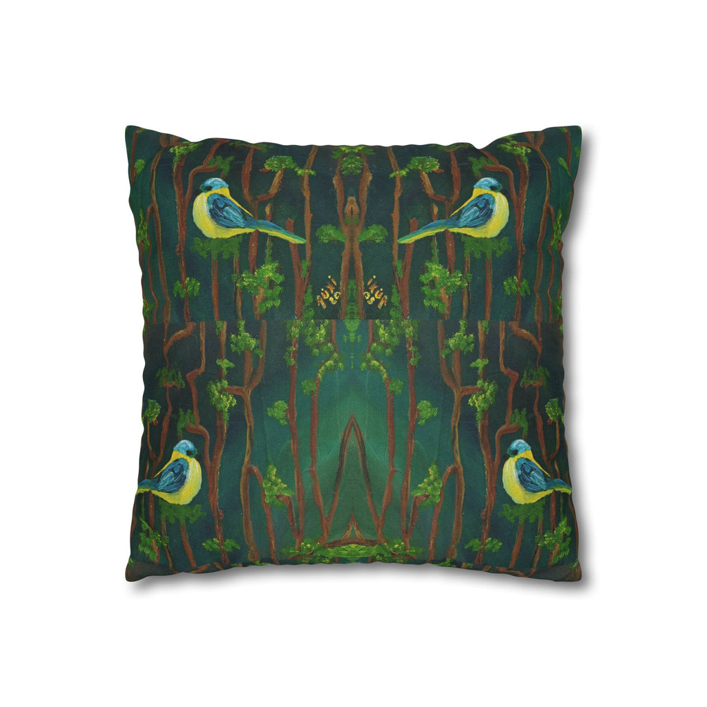 Solo Funda, no incluye relleno. Solid Olive Green Square Pillowcase — Spun Polyester Decorative Throw Pillow Cover