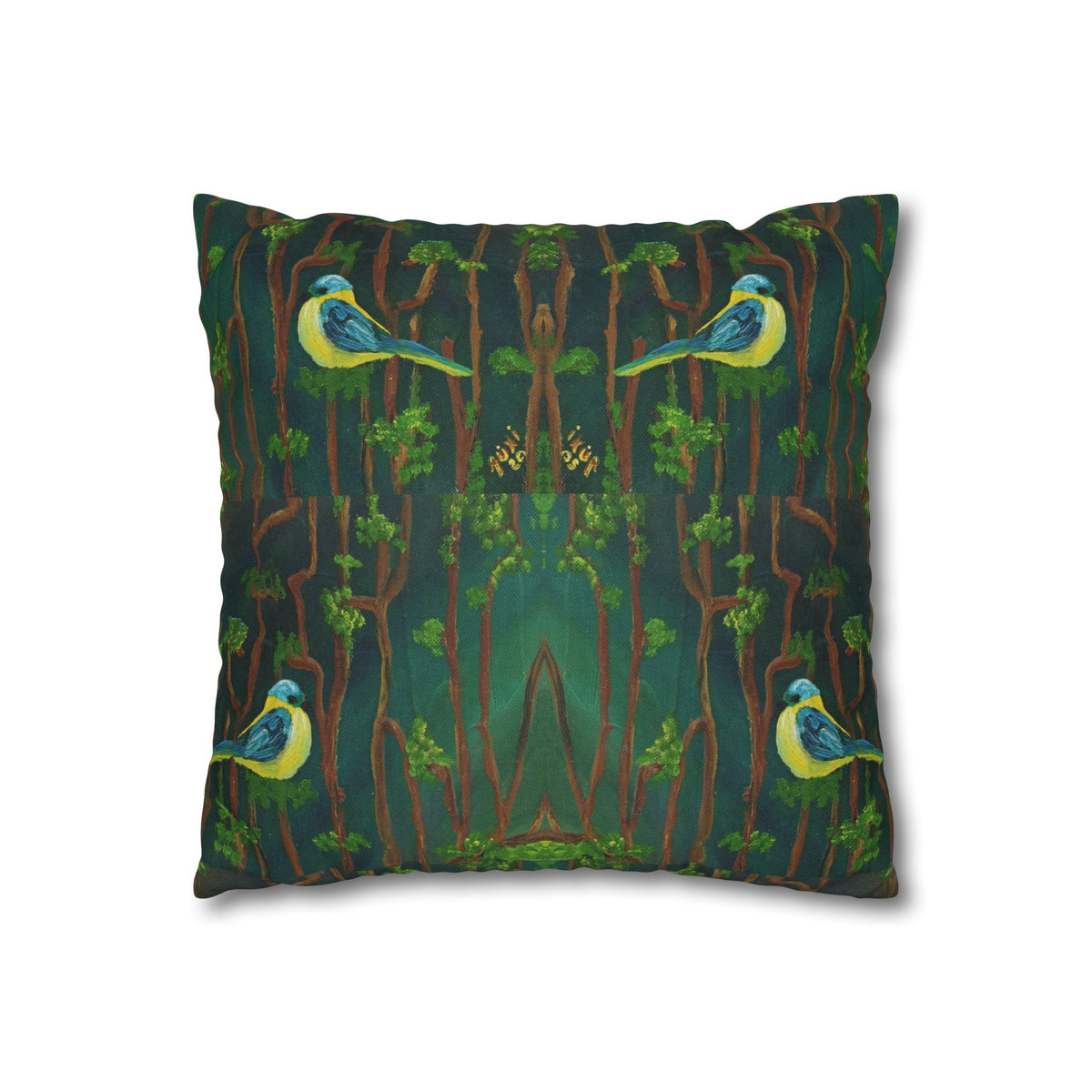 Solo Funda, no incluye relleno. Solid Olive Green Square Pillowcase — Spun Polyester Decorative Throw Pillow Cover