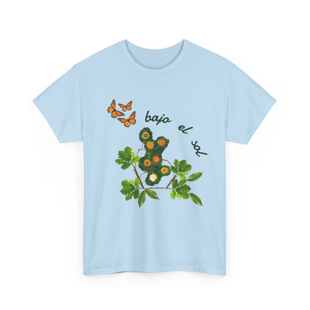 Floral Cactus & Butterflies Tee — "bajo el sol"