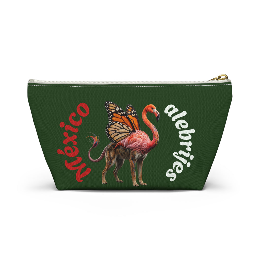 Mexico alebrije  Flamingo Butterfly Accessory Pouch