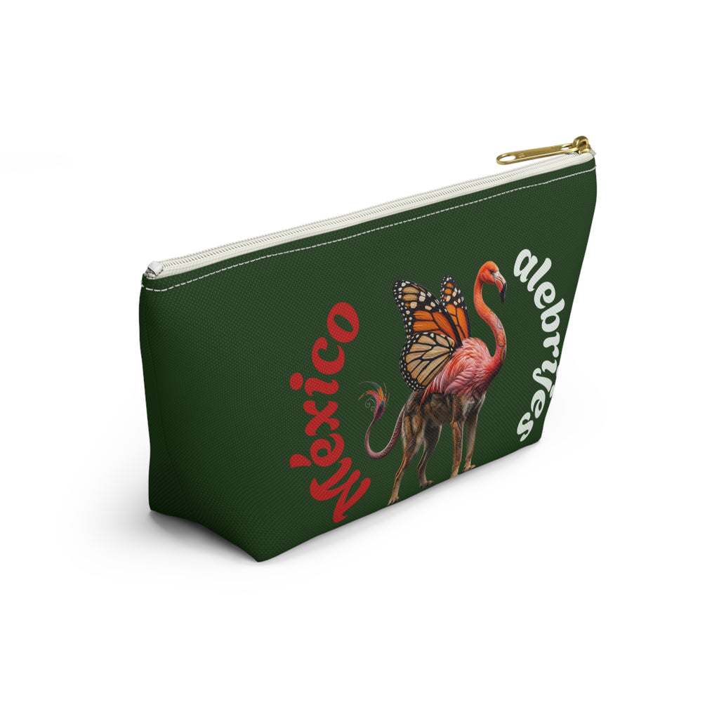 Mexico alebrije  Flamingo Butterfly Accessory Pouch