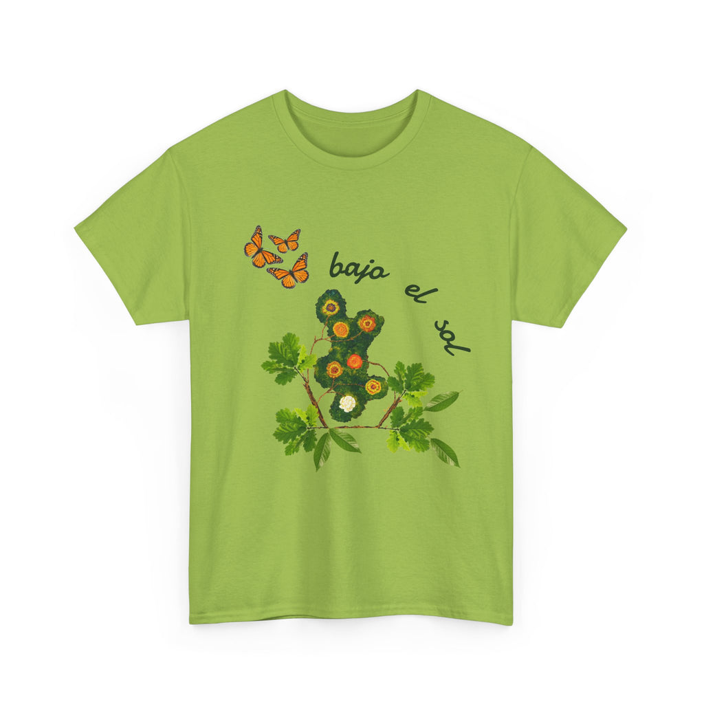 Floral Cactus & Butterflies Tee — "bajo el sol"