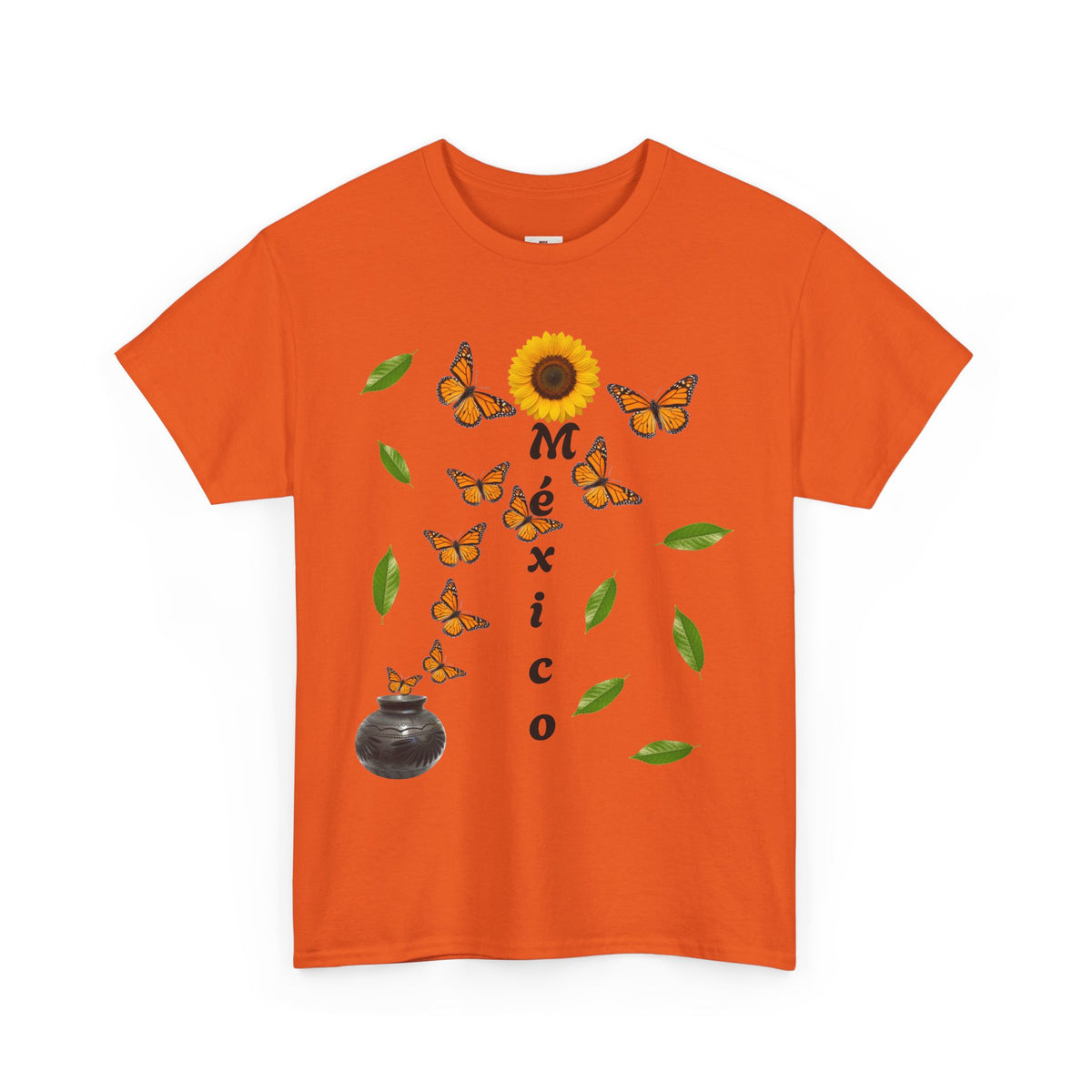 Mexico Monarch Butterfly Sunflower T‑Shirt