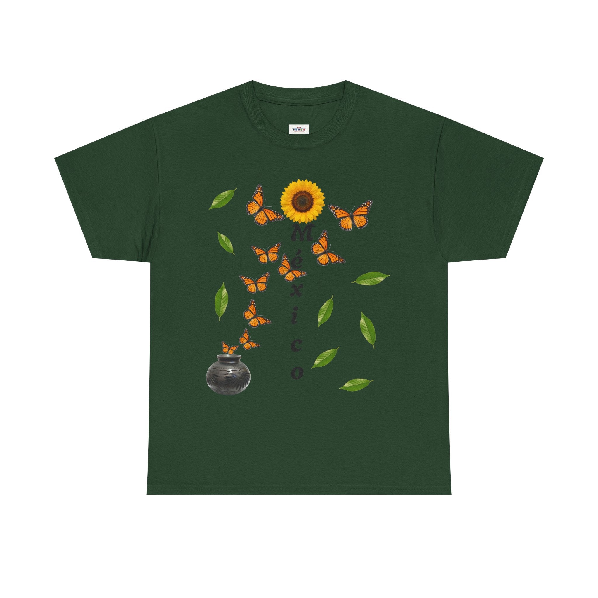Mexico Monarch Butterfly Sunflower T‑Shirt