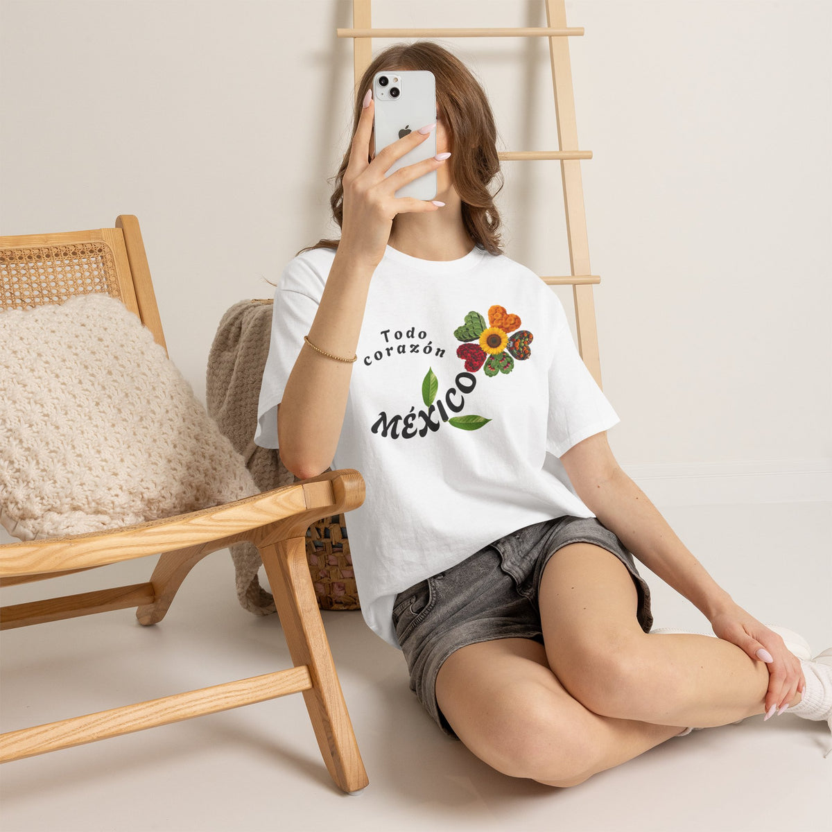 Mexico Floral "Todo corazón" T-Shirt