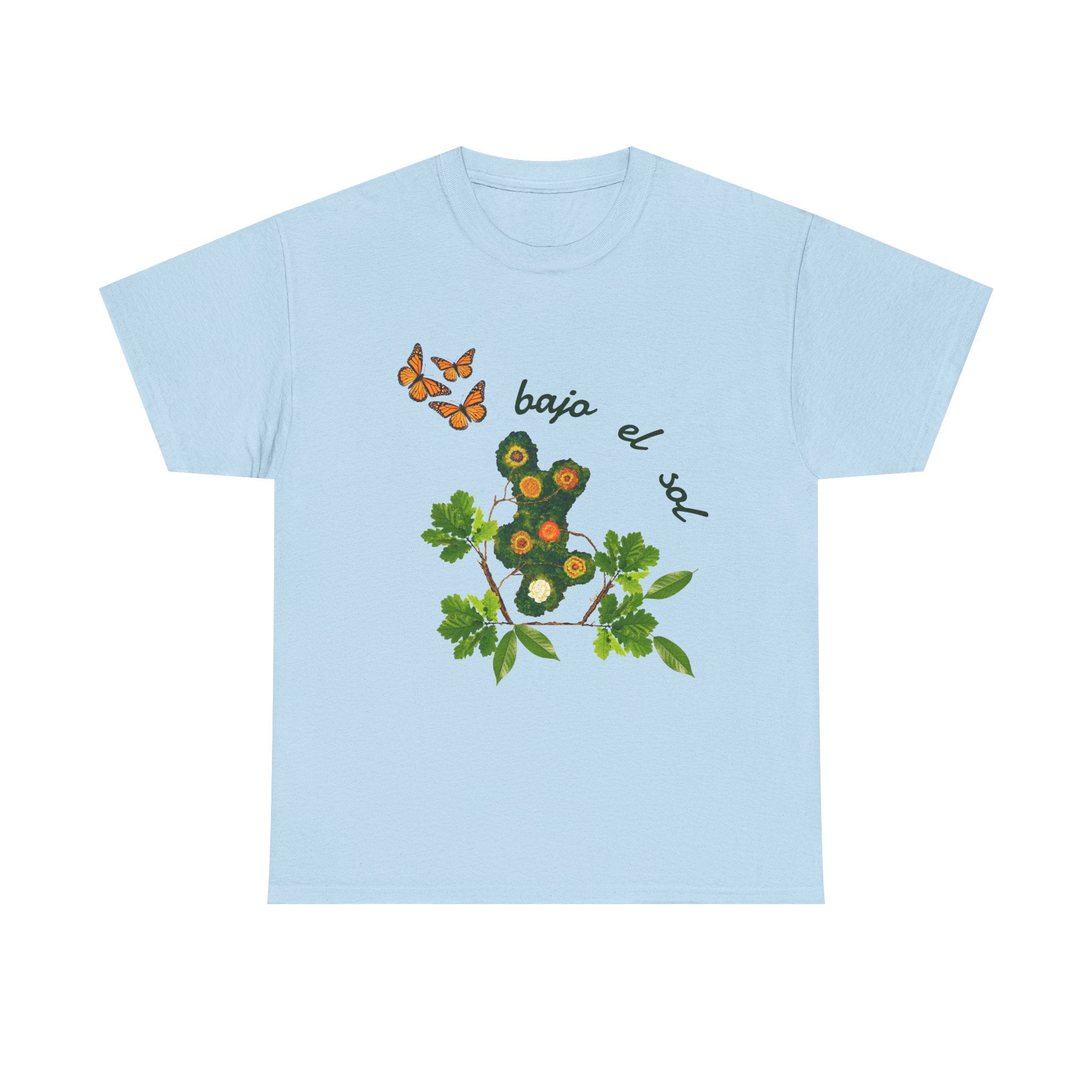 Floral Cactus & Butterflies Tee — "bajo el sol"