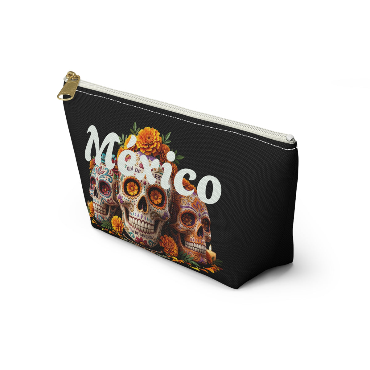 Mexico Day of the Dead Sugar Skull Accessory Pouch