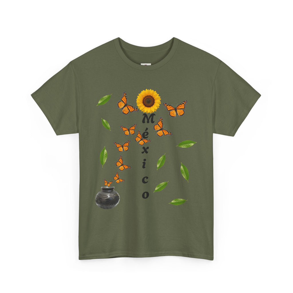 Mexico Monarch Butterfly Sunflower T‑Shirt