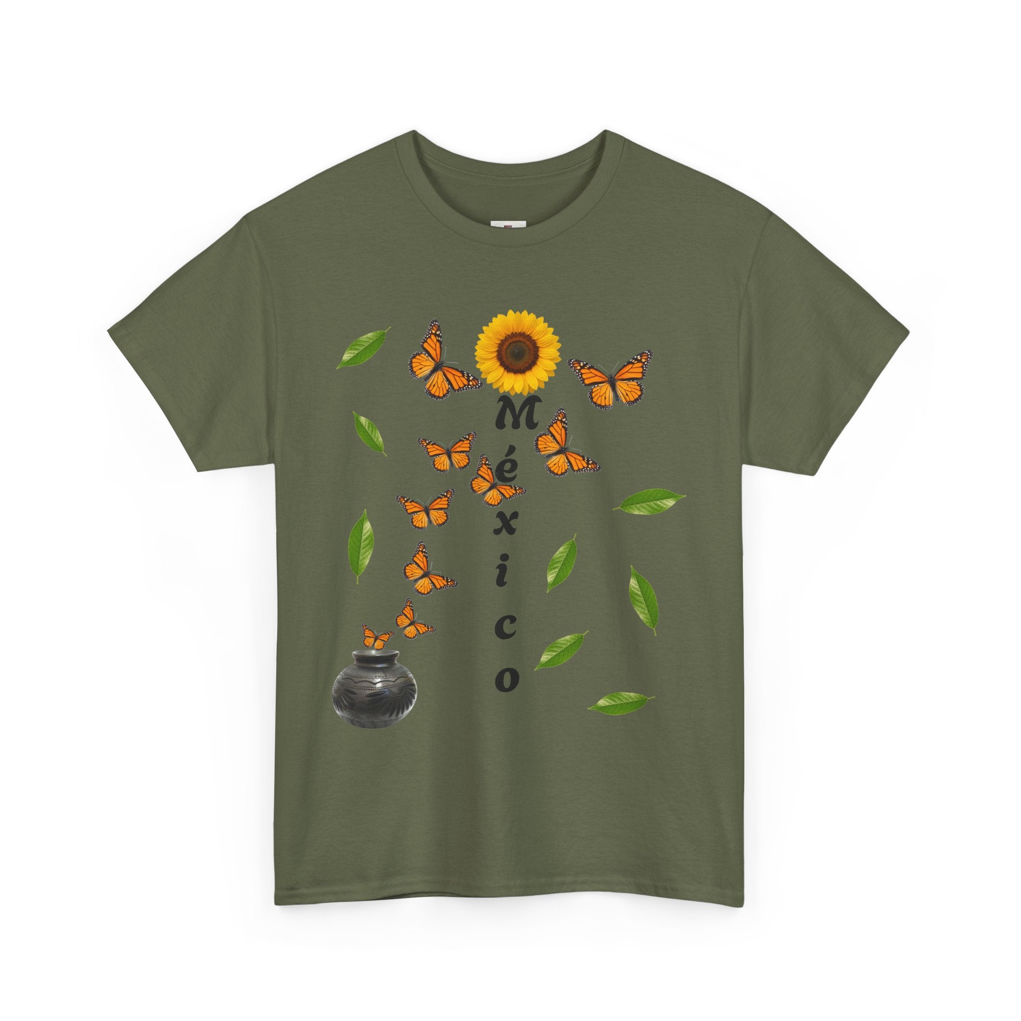 Mexico Monarch Butterfly Sunflower T‑Shirt
