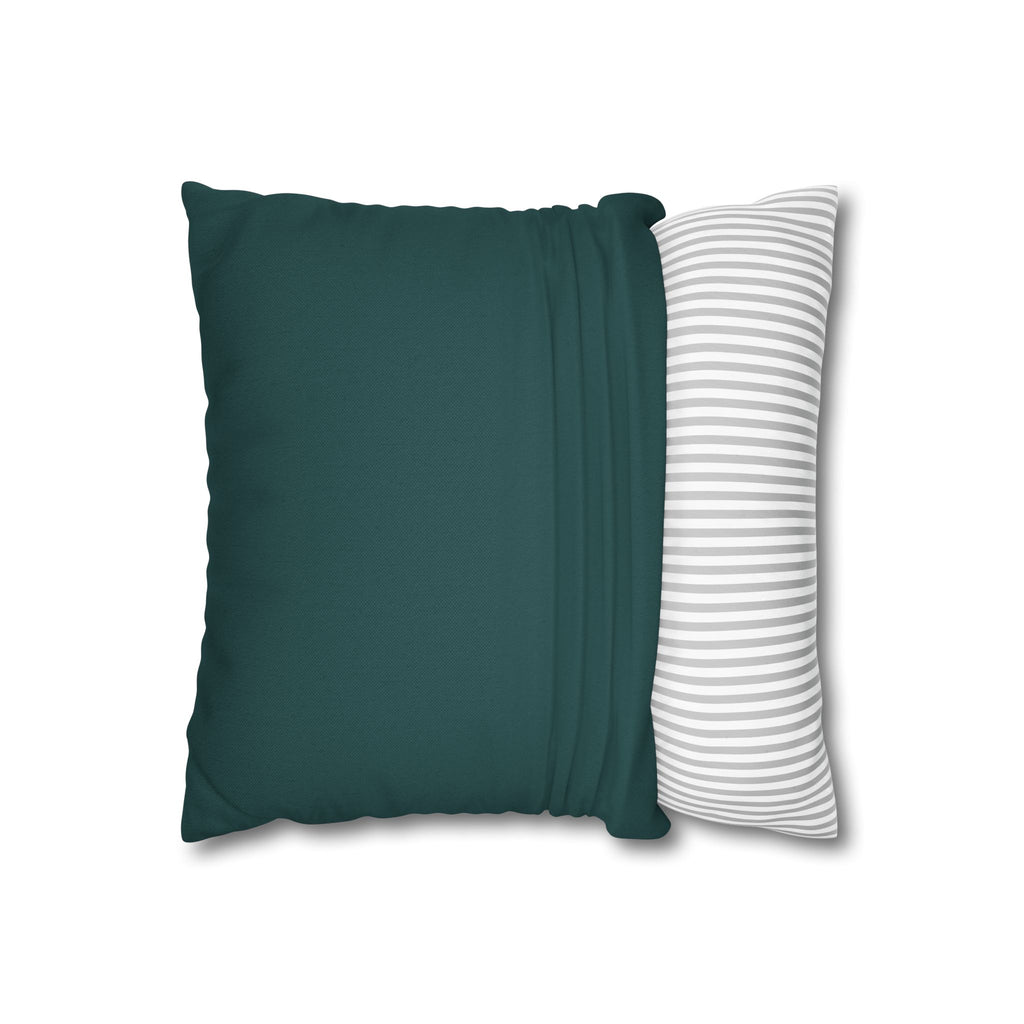Solo Funda, no incluye relleno. Solid Teal Decorative Pillowcase — Polyester Square Throw Pillow Cover