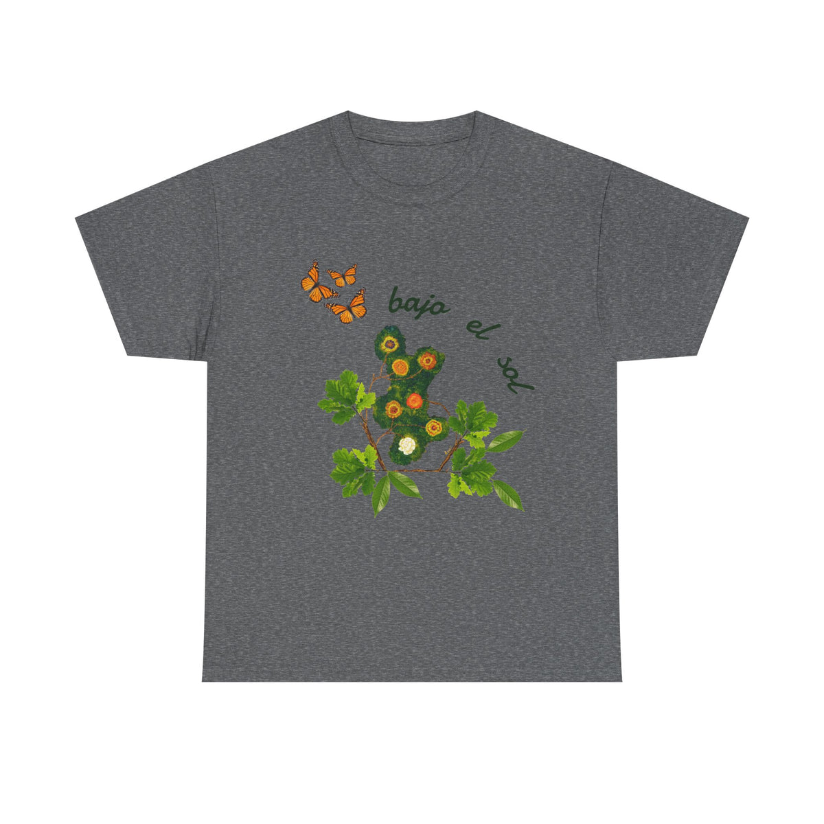 Floral Cactus & Butterflies Tee — "bajo el sol"