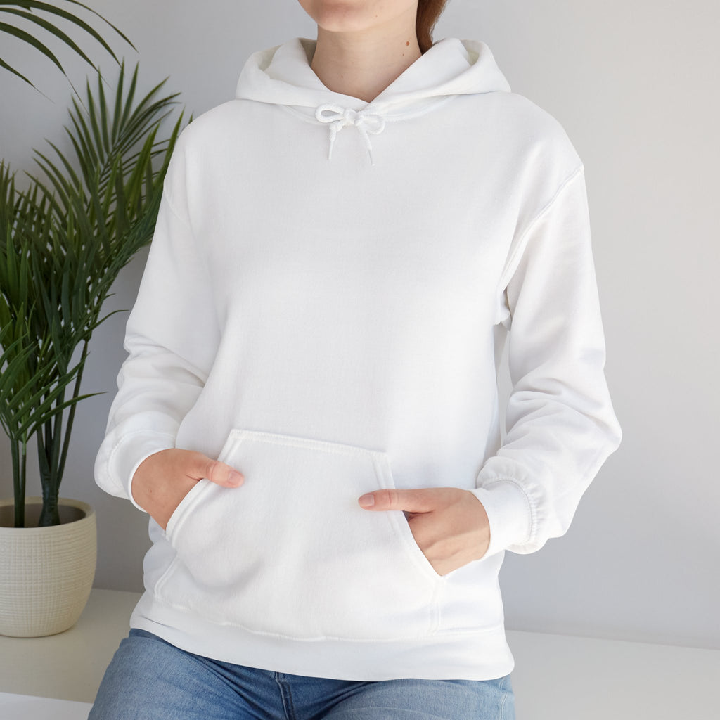 Angel Wings Hoodie — Soft White Back Graphic, Spiritual & Memorial Gift